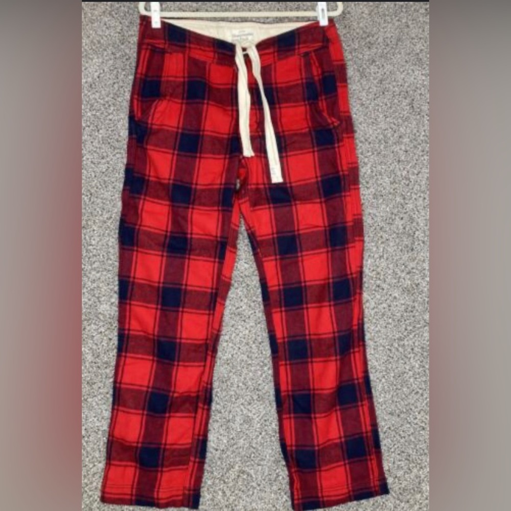 Abercrombie mens flannel pj pants size small
